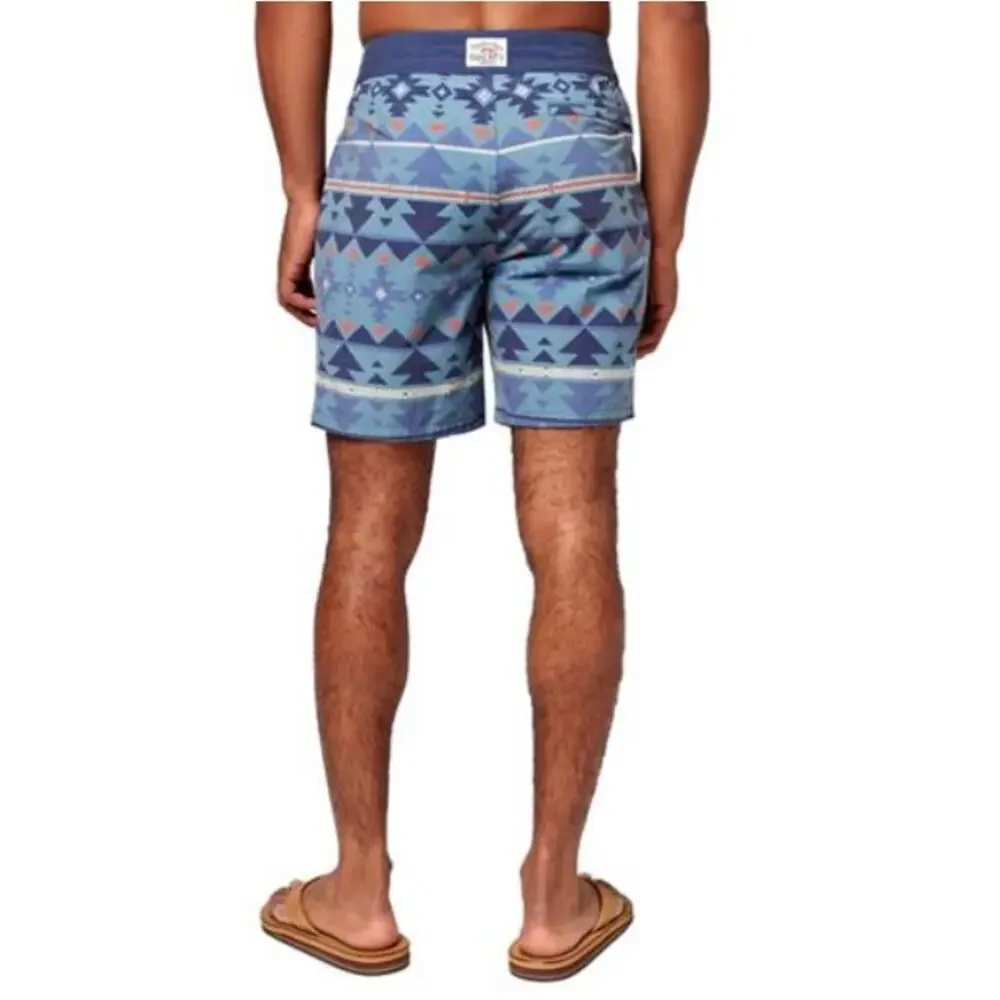 Faherty Men's Six Rivers Turquoise Doug Good Feather 7